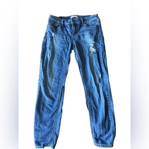 Eunina Y2K Womans 2 Distressed Low Rise Skinny Jeans